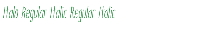 Italo Regular Italic Regular Italic